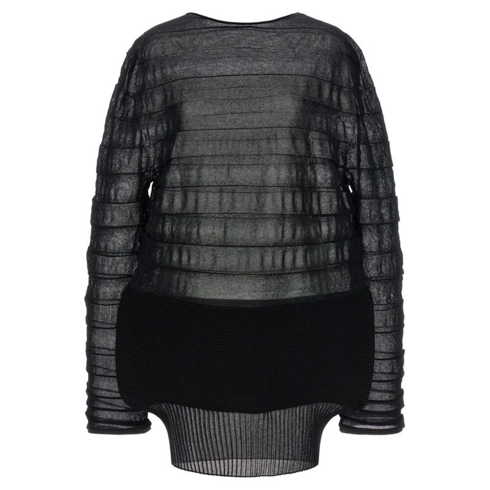 Issey Miyake Black Polyester Women's Sweatshirt
